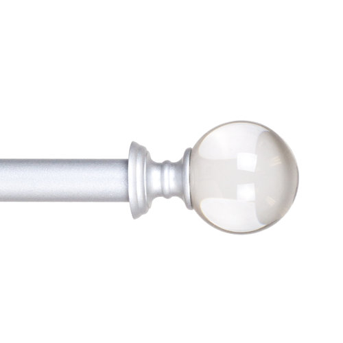Crystal Ball Single Curtain Rod & Hardware Set & Reviews AllModern